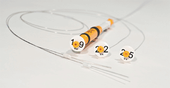 Image: The BNX system EUS FNA system with needles (Photo courtesy of Beacon Endoscopic).